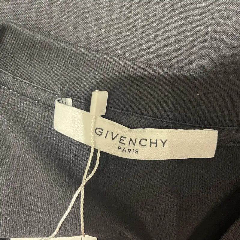 Givenchy Givenchy Black Cotton Logo T-Shirt for Men 0089 Size US L / EU 52-54 / 3 - 3 Thumbnail