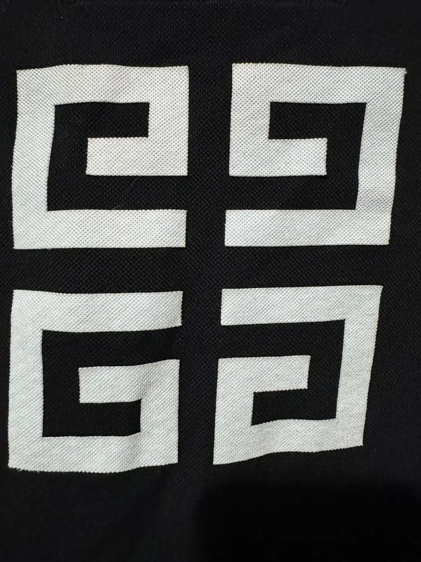 Givenchy Givenchy Black Cotton Logo Polo Shirt 0089 Size US M / EU 48-50 / 2 - 5 Thumbnail