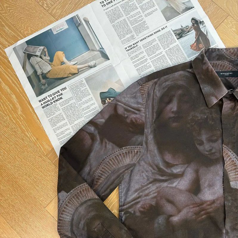 Givenchy Givenchy Brown Long Sleeve Men's Shirt 0089 Size US M / EU 48-50 / 2 - 3 Thumbnail