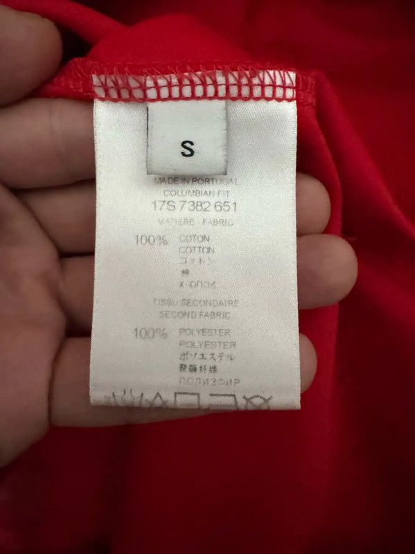 Givenchy Givenchy Red Cotton Logo T-Shirt for Men 0089 Size US S / EU 44-46 / 1 - 4 Thumbnail