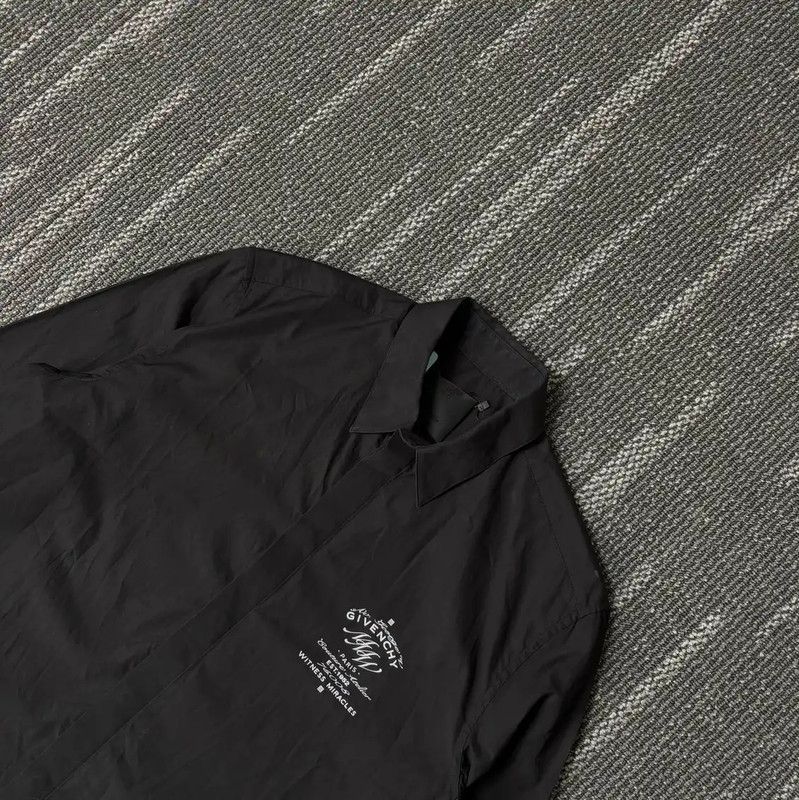 Givenchy Givenchy Black Cotton Long Sleeve Shirt for Men 0089 Size US M / EU 48-50 / 2 - 3 Thumbnail