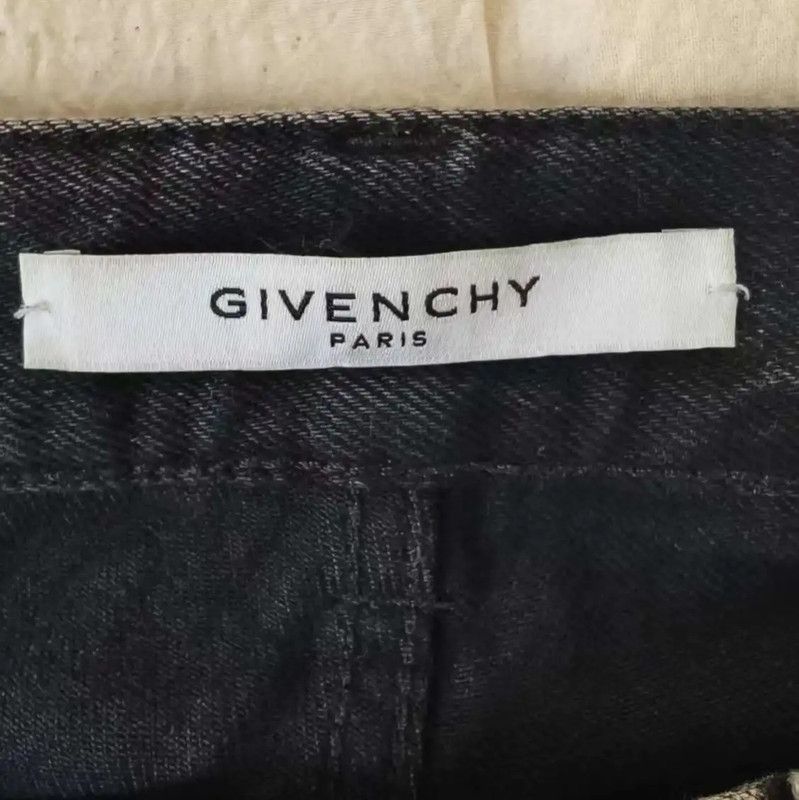 Givenchy Givenchy Black Denim Casual Pants for Men 0089 Size US 27 - 4 Thumbnail