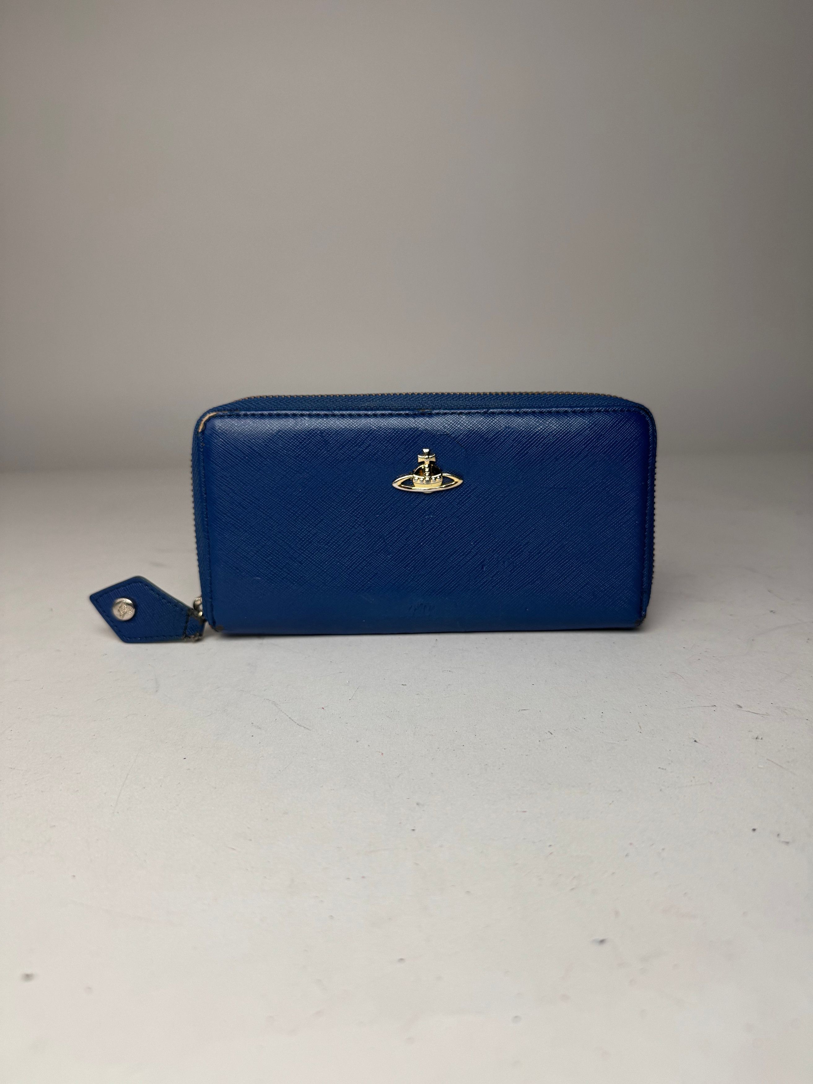 Vivienne Westwood Vintage Leather Wallet Blue Size ONE SIZE - 9 Thumbnail