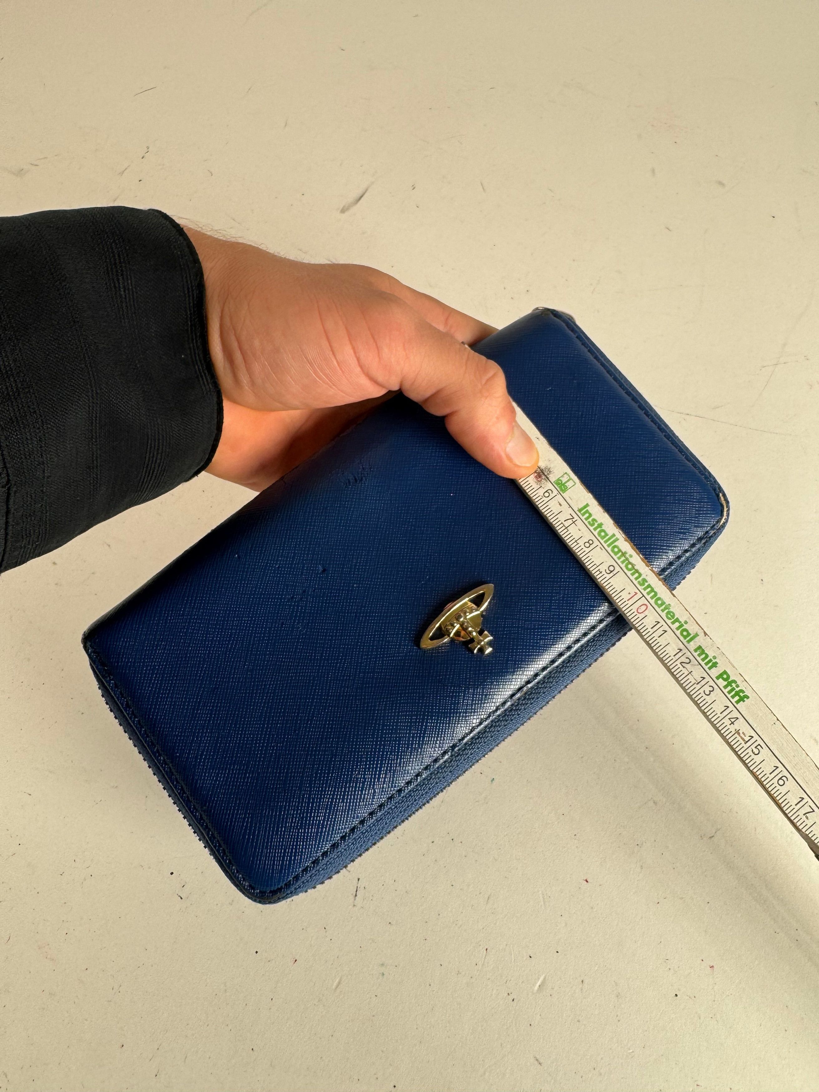 Vivienne Westwood Vintage Leather Wallet Blue Size ONE SIZE - 8 Thumbnail