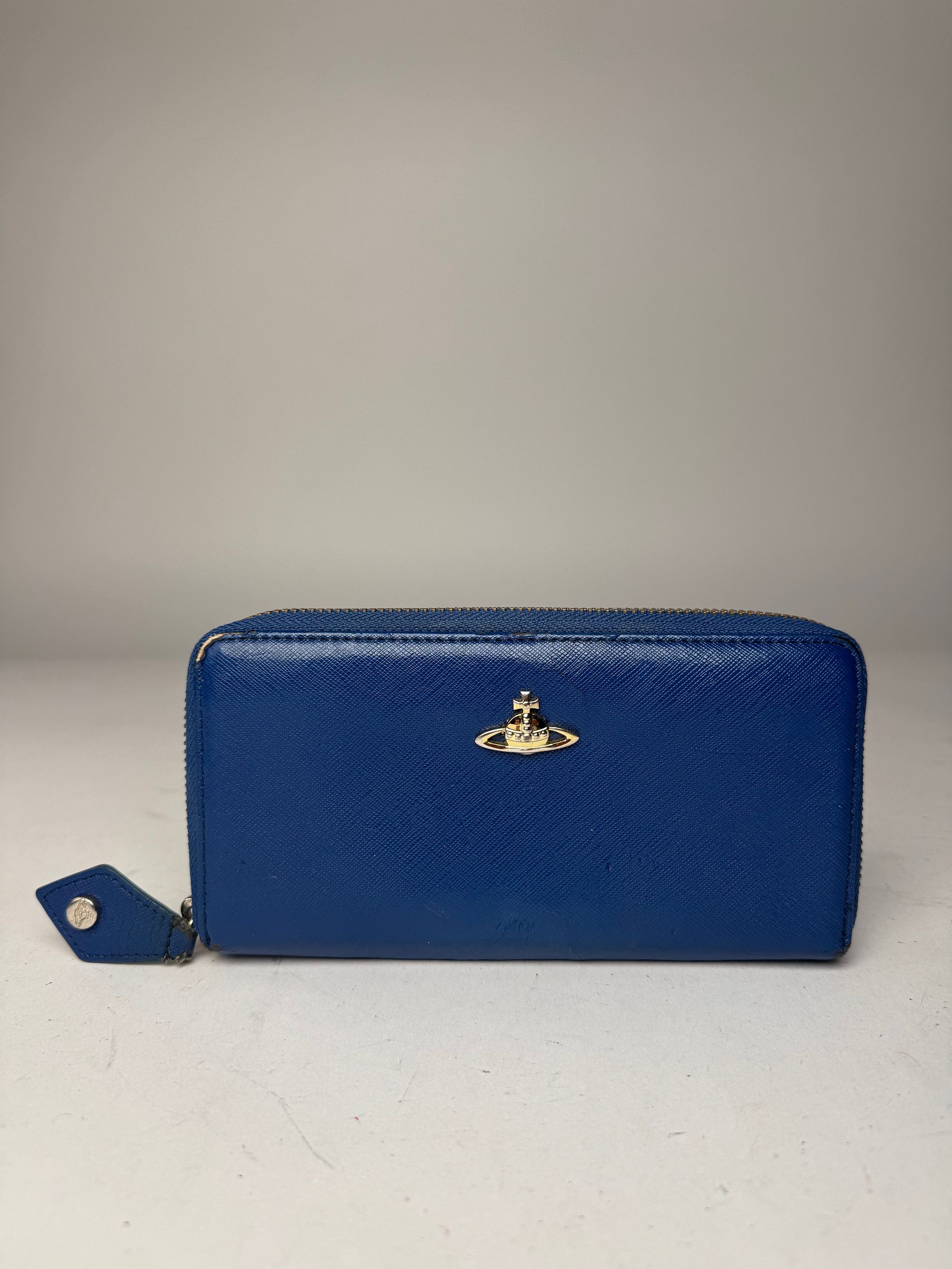 Vivienne Westwood Vintage Leather Wallet Blue Size ONE SIZE - 6 Thumbnail