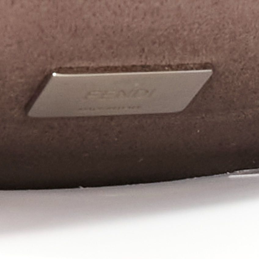Fendi FENDI Micro Peekaboo purple leather turnlock mini crossbody satchel bag Size ONE SIZE - 9 Thumbnail