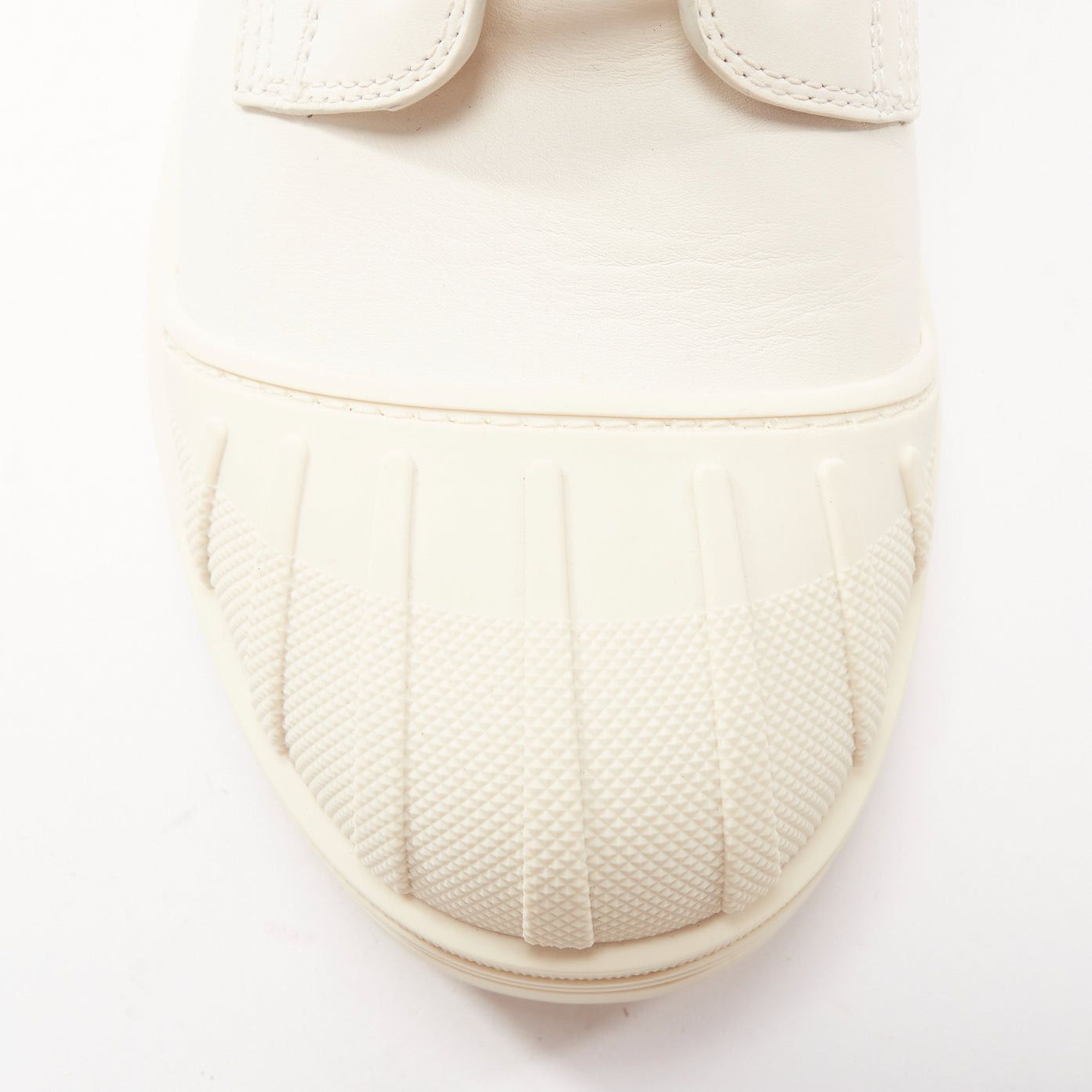 Dior DIOR Dioriron cream CD logo back rubber cap combat boots EU38 Size US 8 / IT 38 - 6 Thumbnail