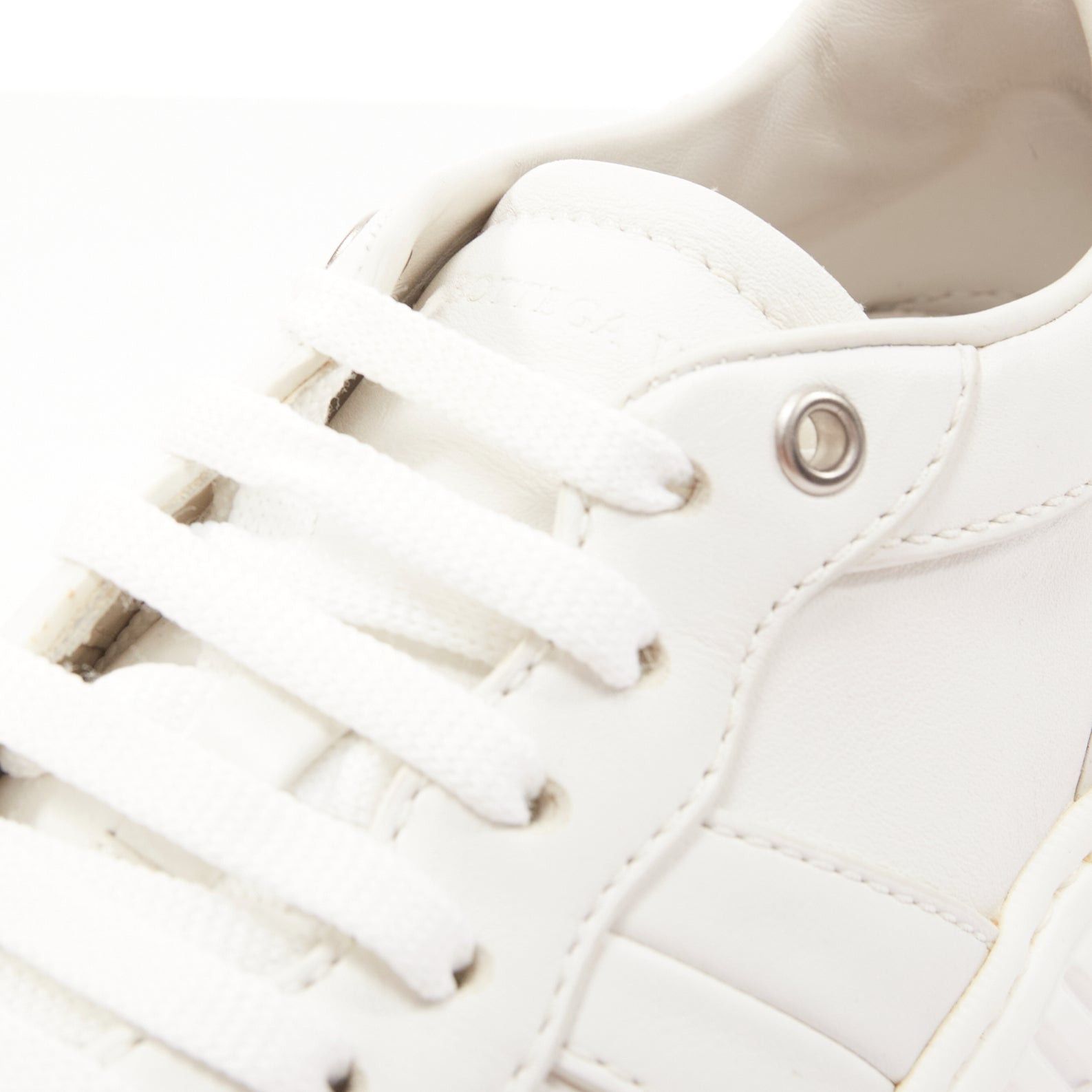 Bottega Veneta BOTTEGA VENETA Speedster white leather panelled red soled dad sneakers EU37 Size US 7 / IT 37 - 8 Thumbnail