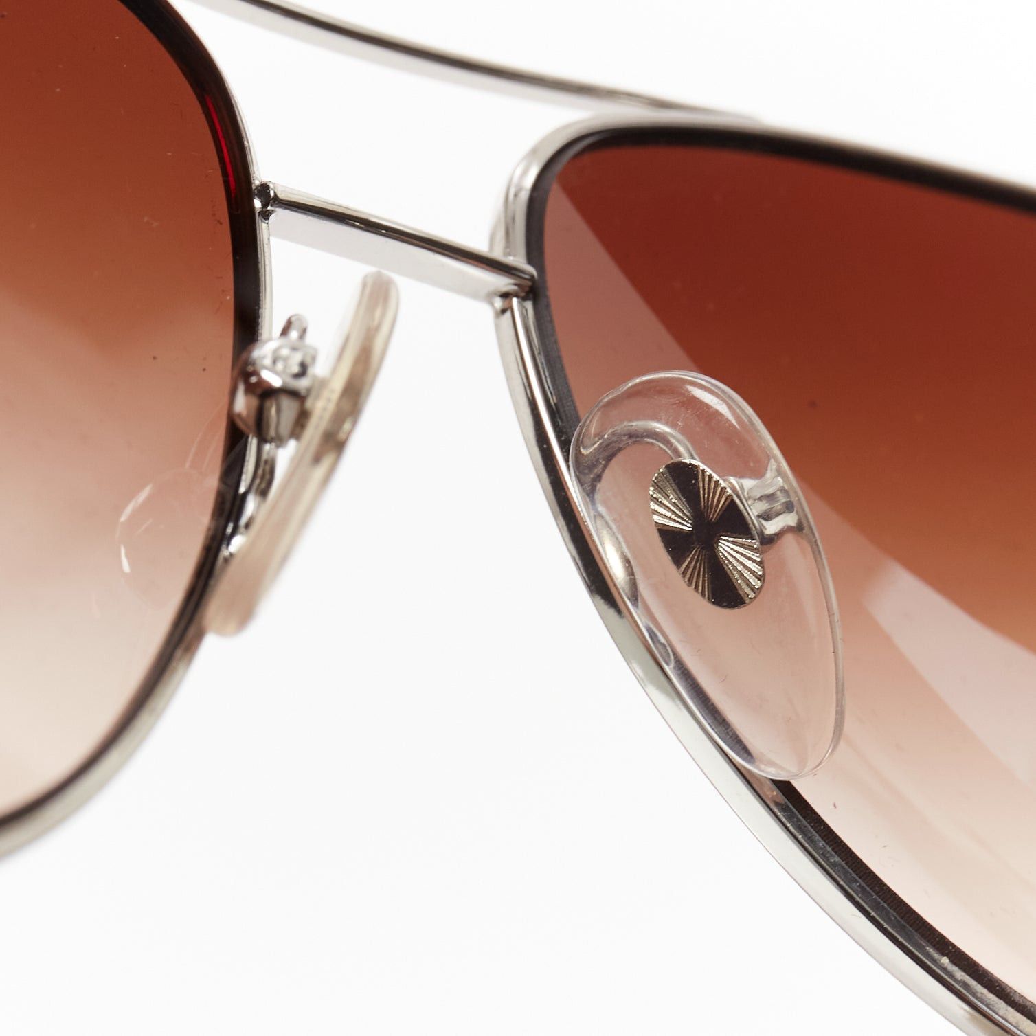 Stella McCartney STELLA MCCARTNEY SM3011 silver nude frame brown ombre lens sunglasses Size ONE SIZE - 9 Thumbnail