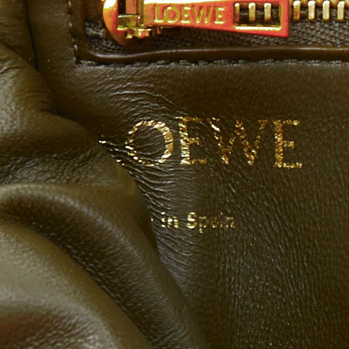 Loewe LOEWE Mini Puffer Goya khaki soft nappa padded pillow crossbody bag Size ONE SIZE - 10 Thumbnail