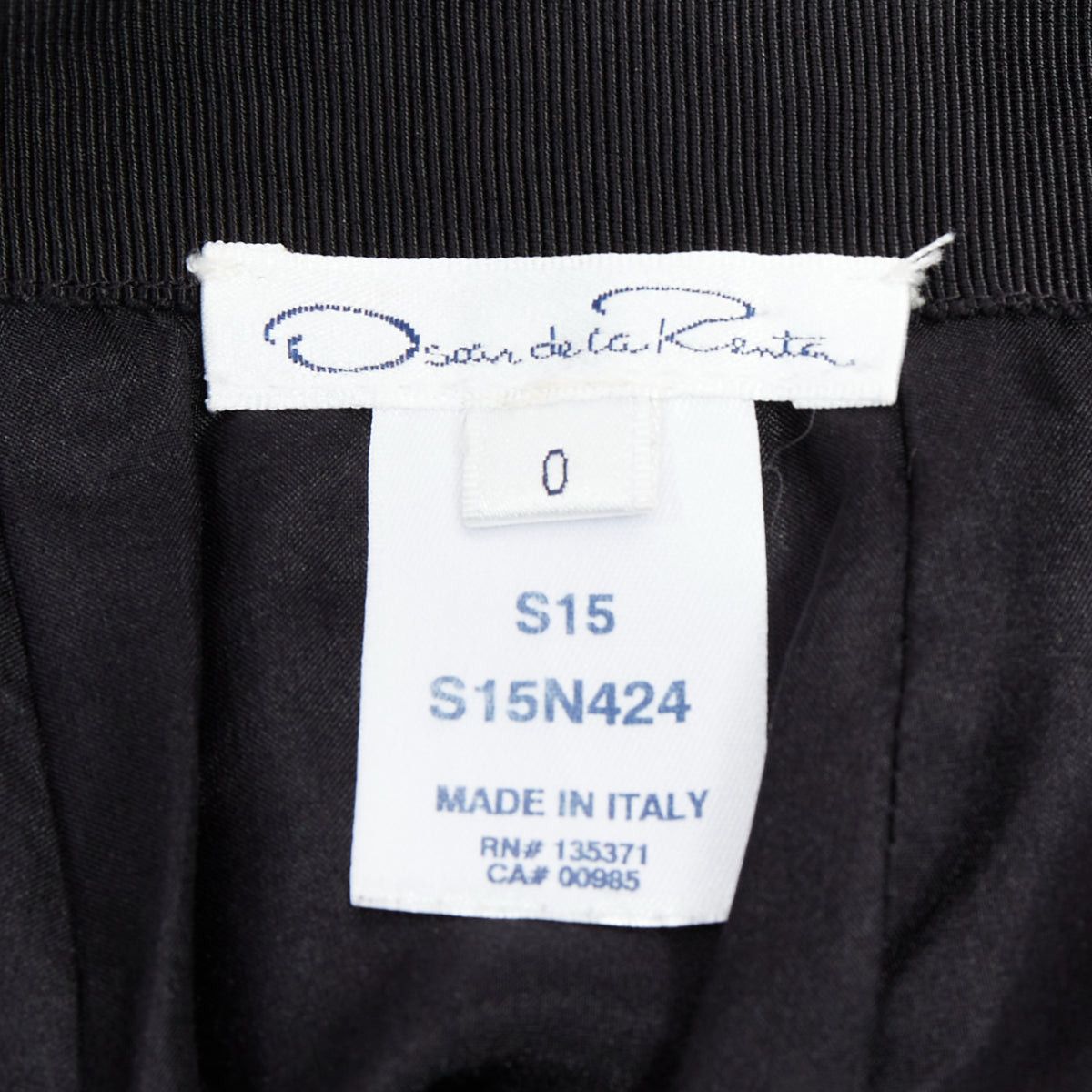 Oscar De La Renta OSCAR DE LA RENTA 2015 black silk cotton embroidery anglais skirt US0 XS Size 26" / US 2 / IT 38 - 8 Thumbnail