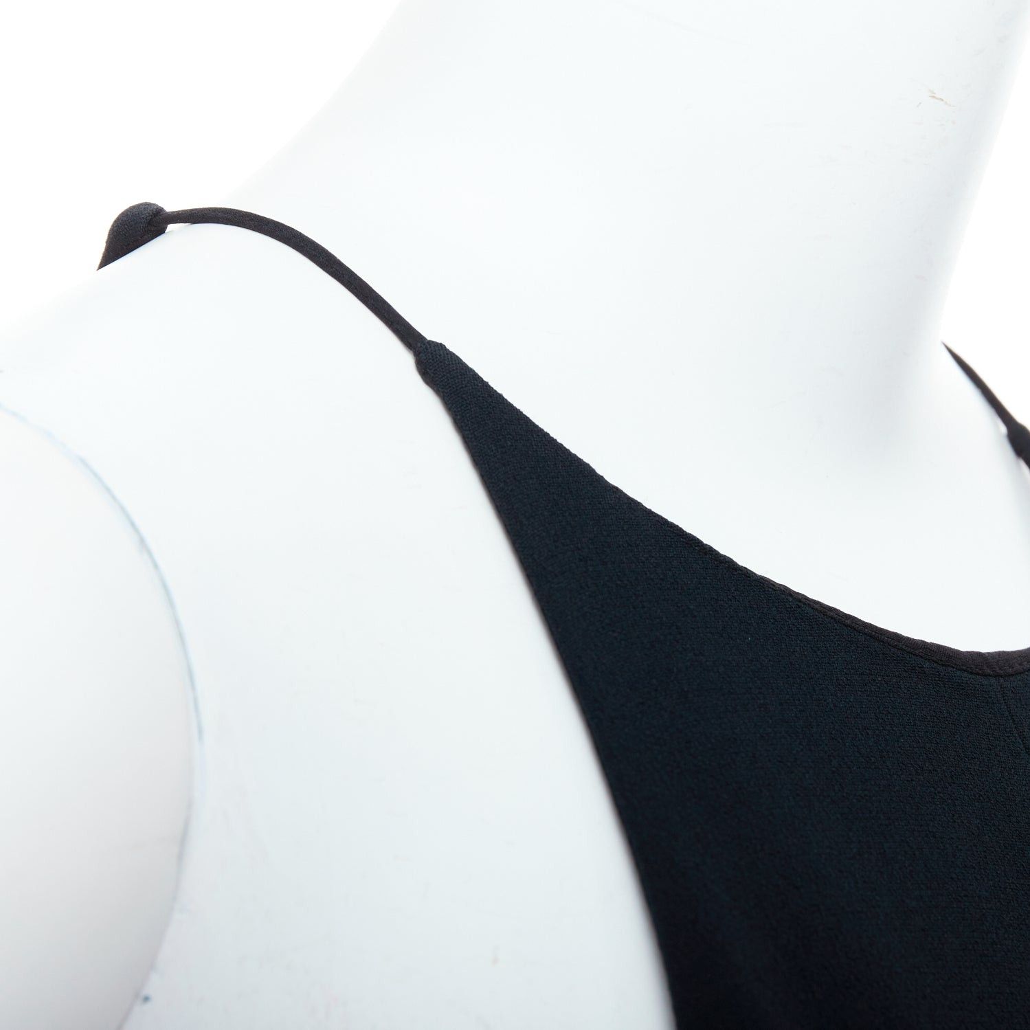Narciso Rodriguez NARCISO RODRIGUEZ black side cut out halter neck wide jumpsuit IT38 XS Size 26" / US 2 / IT 38 - 7 Thumbnail
