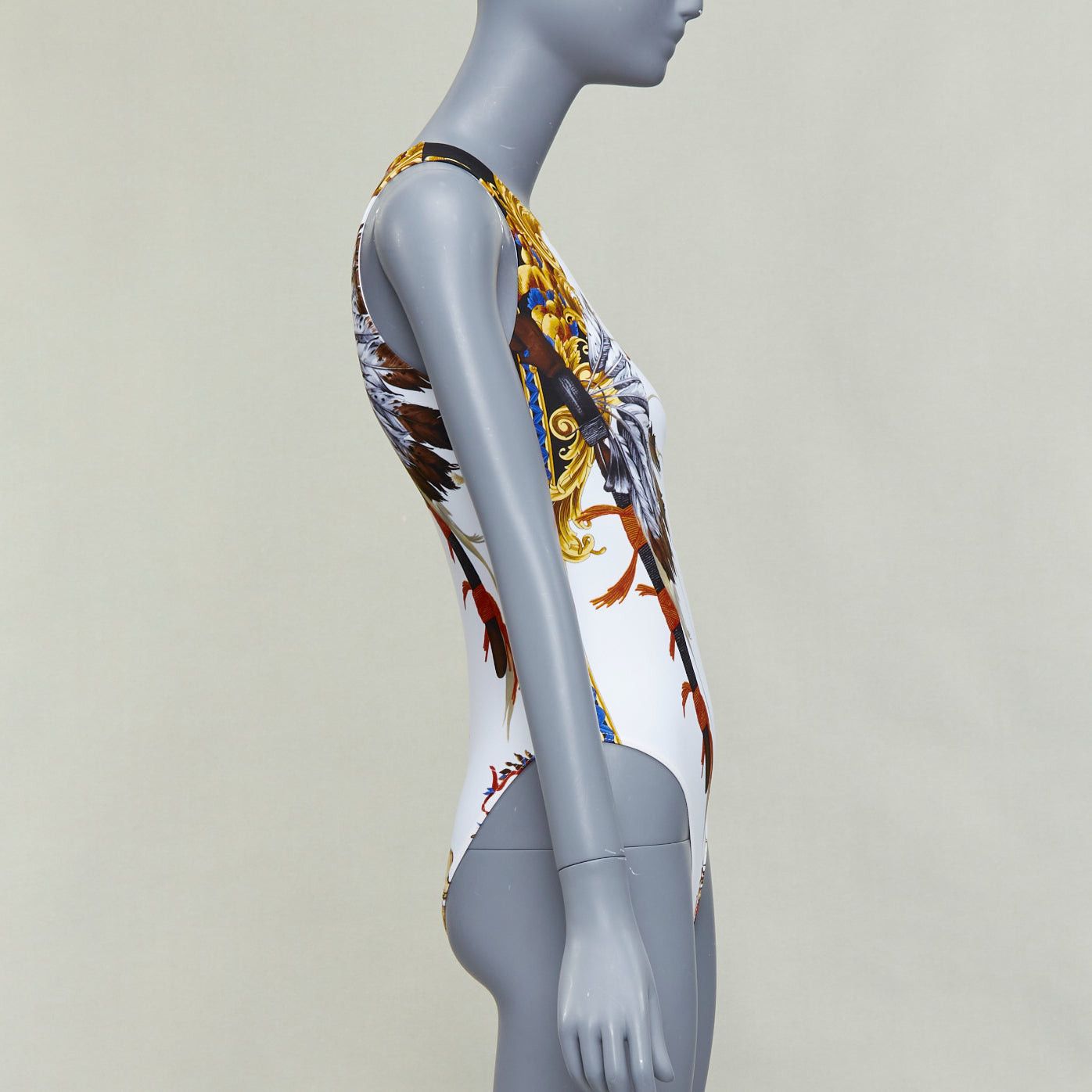 Versace VERSACE Tribute 1992 Native Americans colorful Indian print swimsuit IT38 XS Size XS / US 0-2 / IT 36-38 - 4 Thumbnail