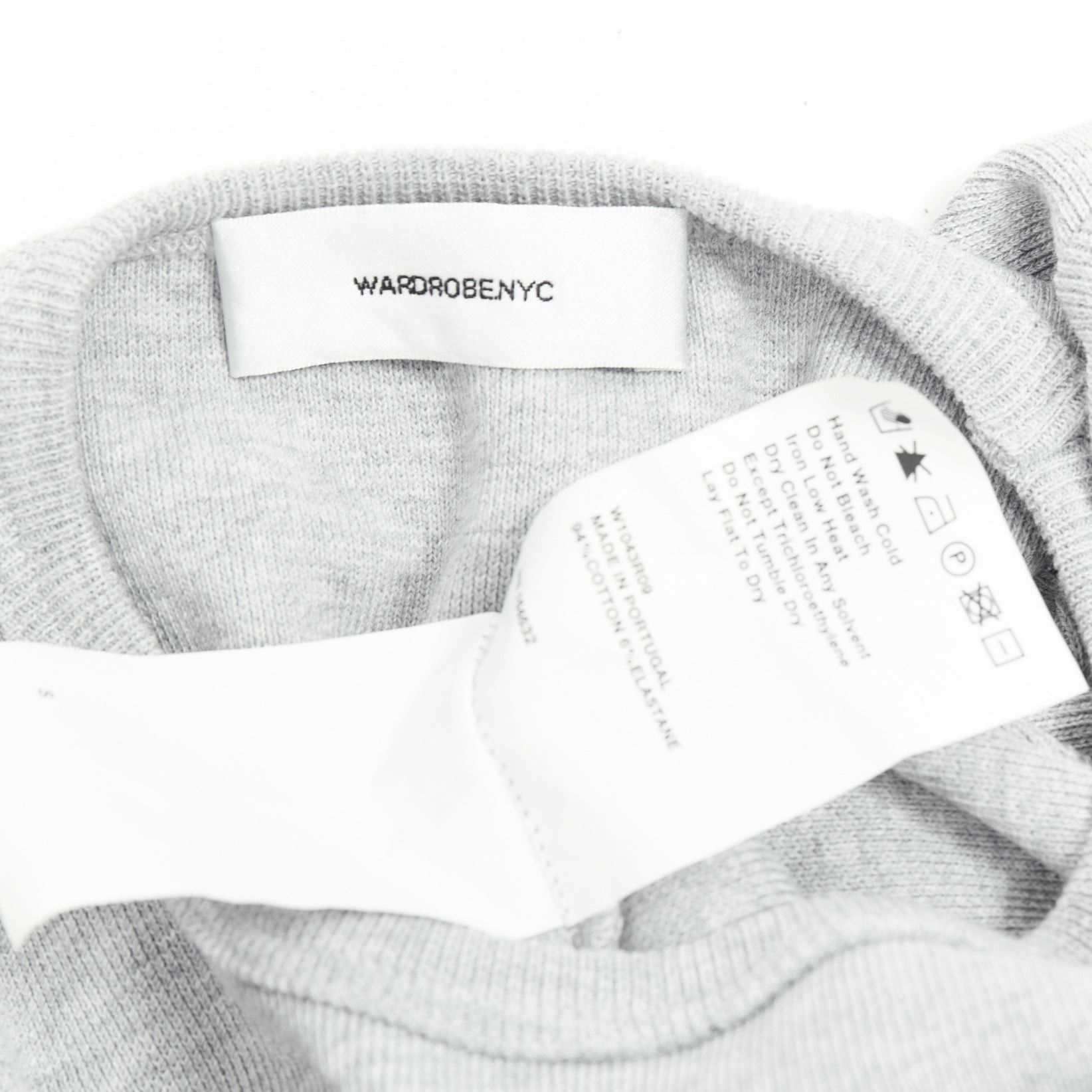 WARDROBE.NYC WARDROBE NYC grey cotton blend crew neck long sleeve ribbed top S Size S / US 4 / IT 40 - 8 Thumbnail