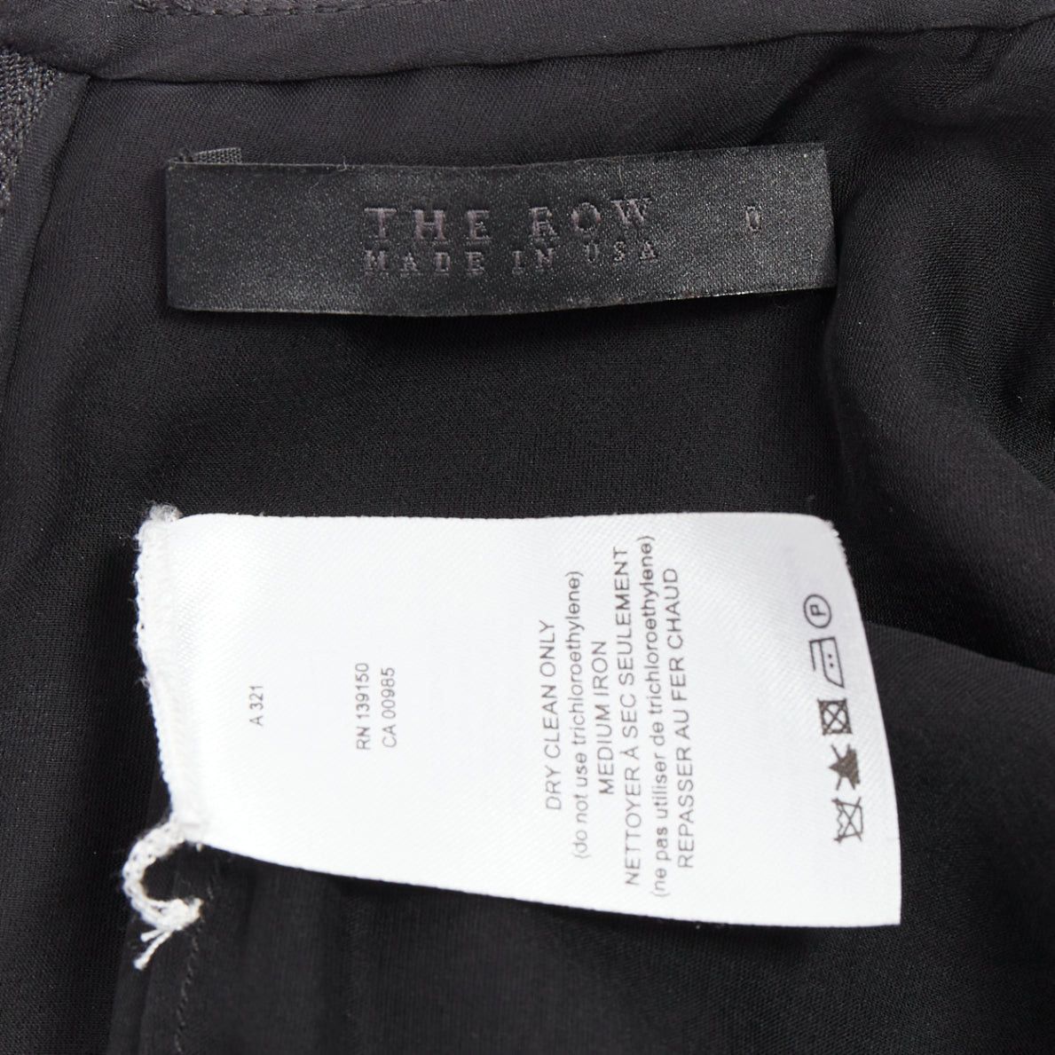 The Row THE ROW black virgin wool silk sheer layer crew neck boxy top US0 XS Size XS / US 0-2 / IT 36-38 - 8 Thumbnail