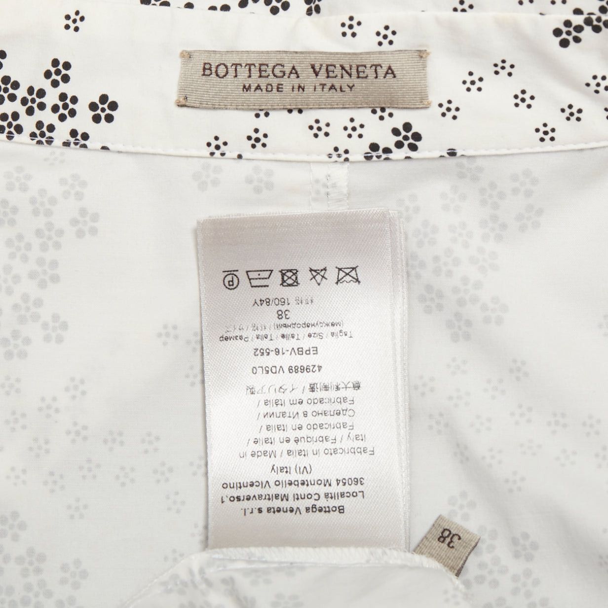 Bottega Veneta BOTTEGA VENETA cream cotton floral print wrap belted shirt dress IT38 XS Size XS / US 0-2 / IT 36-38 - 8 Thumbnail