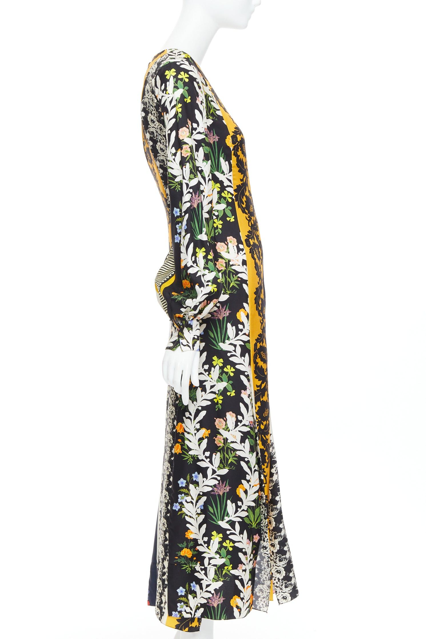Oscar De La Renta OSCAR DE LA RENTA 2019 100% silk floral print asymmetric boho dress US0 XS Size XS / US 0-2 / IT 36-38 - 4 Thumbnail