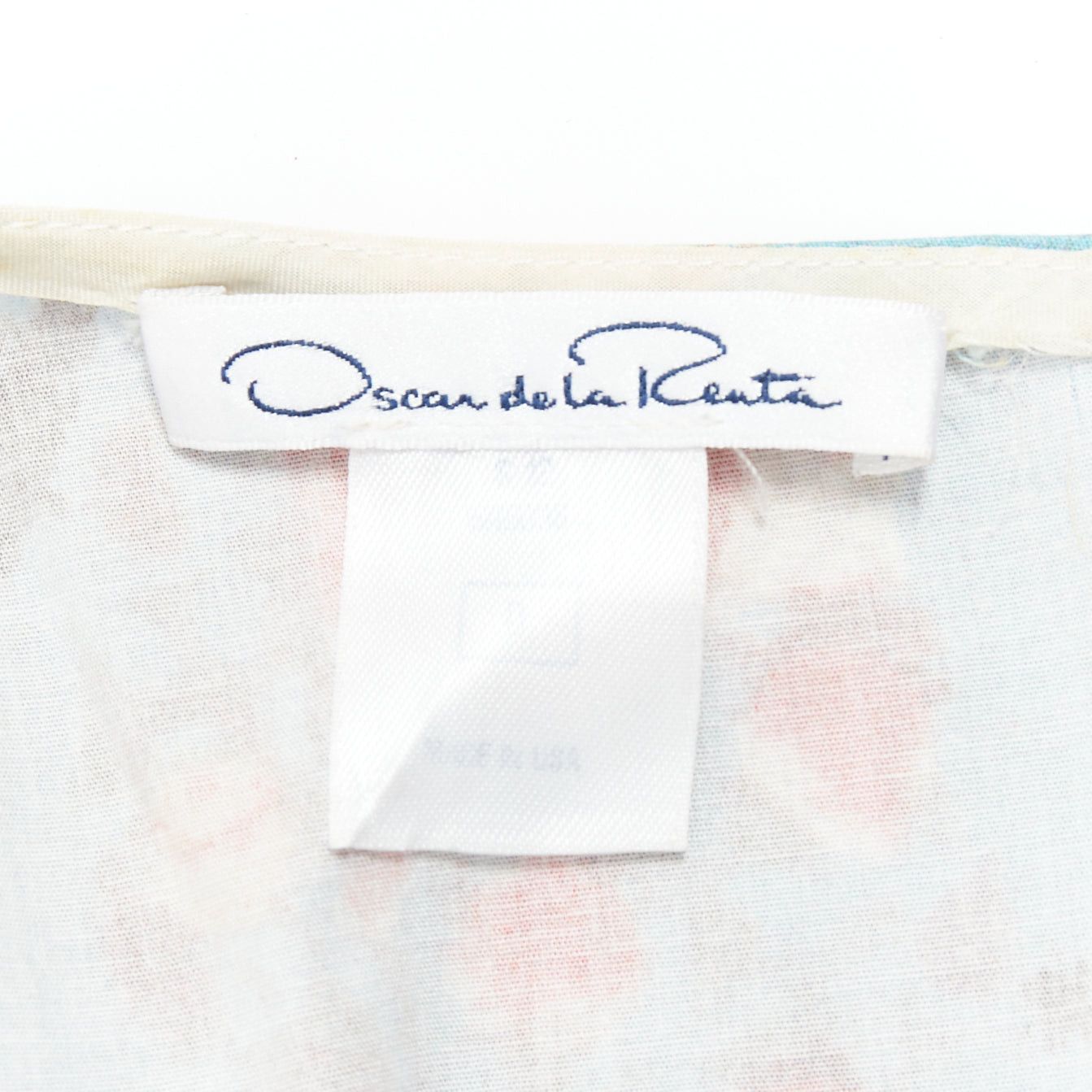 Oscar De La Renta OSCAR DE LA RENTA blue red vintage print cocktail dress US0 XS Taylor Swift Size XS / US 0-2 / IT 36-38 - 8 Thumbnail