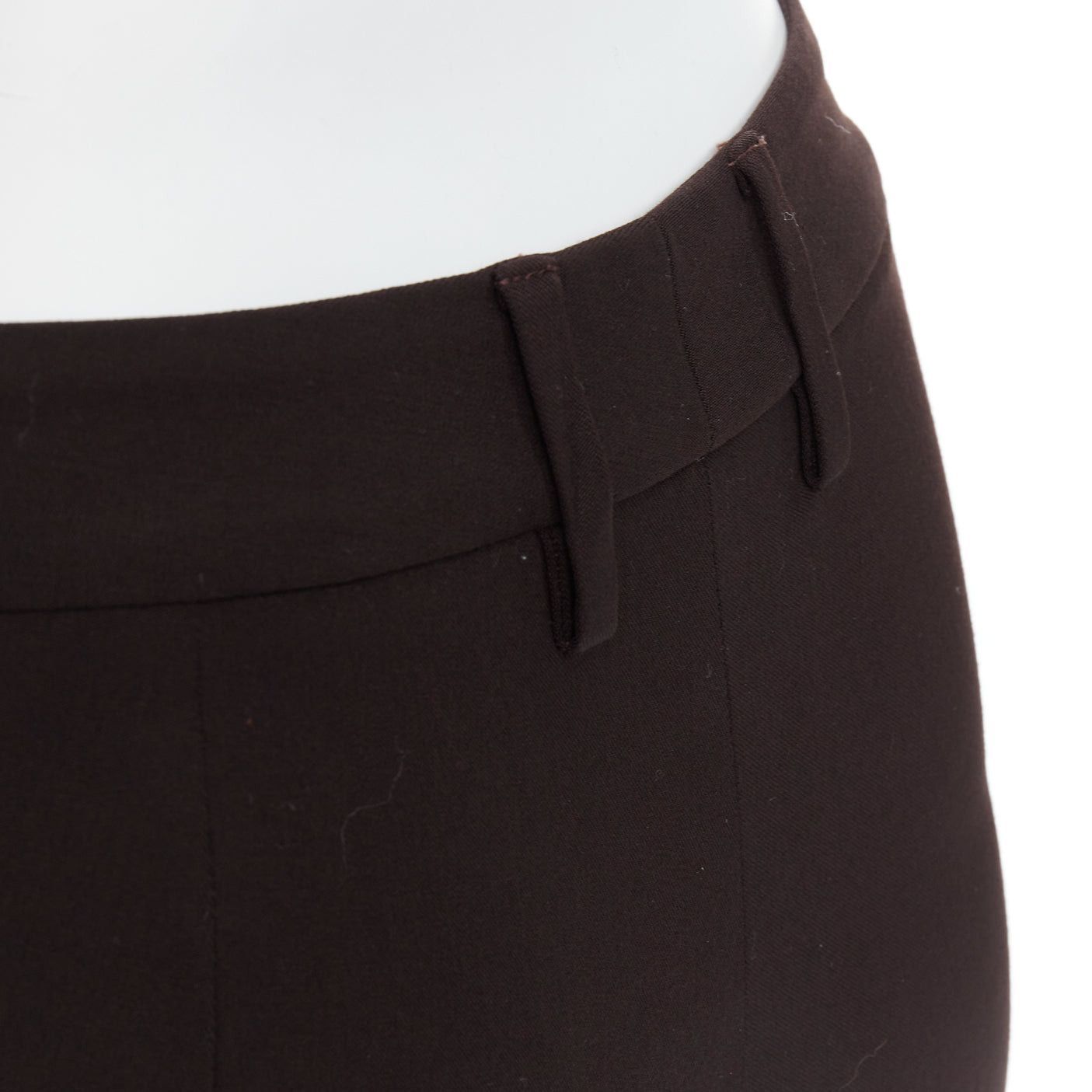 Dolce & Gabbana DOLCE GABBANA Vintage dark brown cropped pants IT36 XXS Size 25" / US 0 / IT 36 - 7 Thumbnail