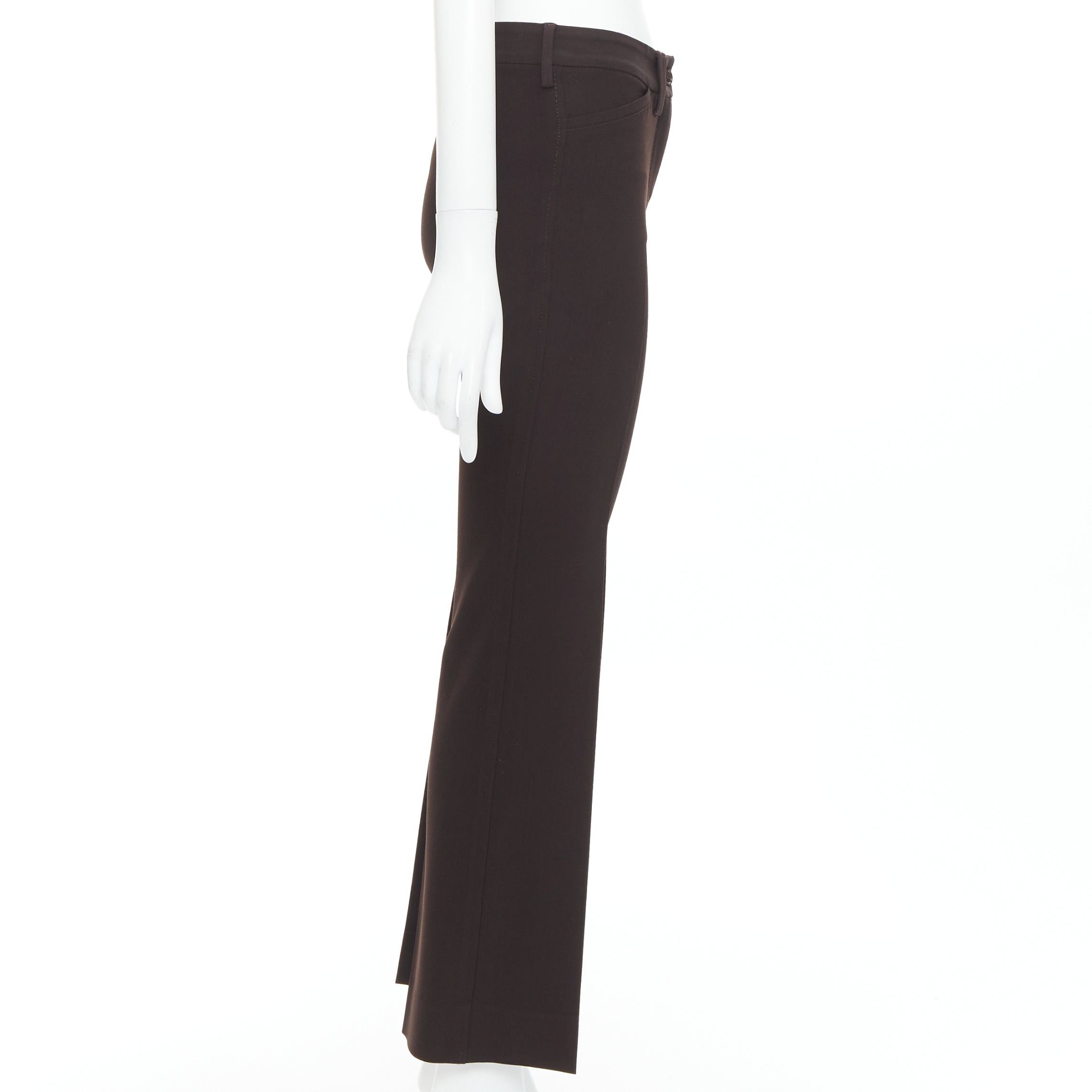 Dolce & Gabbana DOLCE GABBANA Vintage dark brown cropped pants IT36 XXS Size 25" / US 0 / IT 36 - 4 Thumbnail