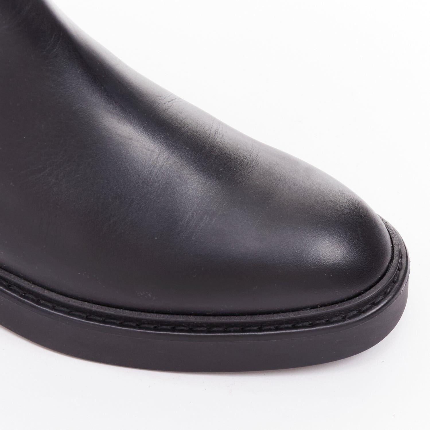 Gucci GUCCI Slim Horsebit black silver GG monogram embossed ankle boots EU37 Size US 7 / IT 37 - 7 Thumbnail