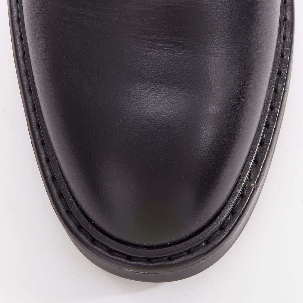 Gucci GUCCI Slim Horsebit black silver GG monogram embossed ankle boots EU37 Size US 7 / IT 37 - 6 Thumbnail