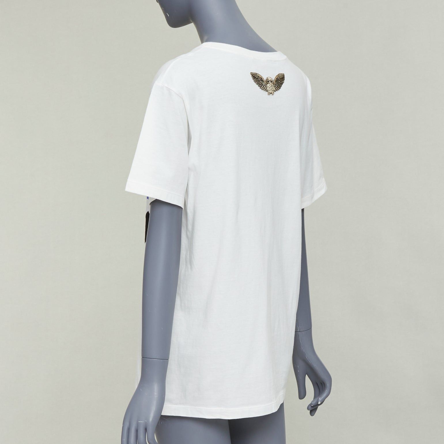 Gucci GUCCI Garden off white double logo print embroidered back tshirt XS Size S / US 4 / IT 40 - 6 Thumbnail