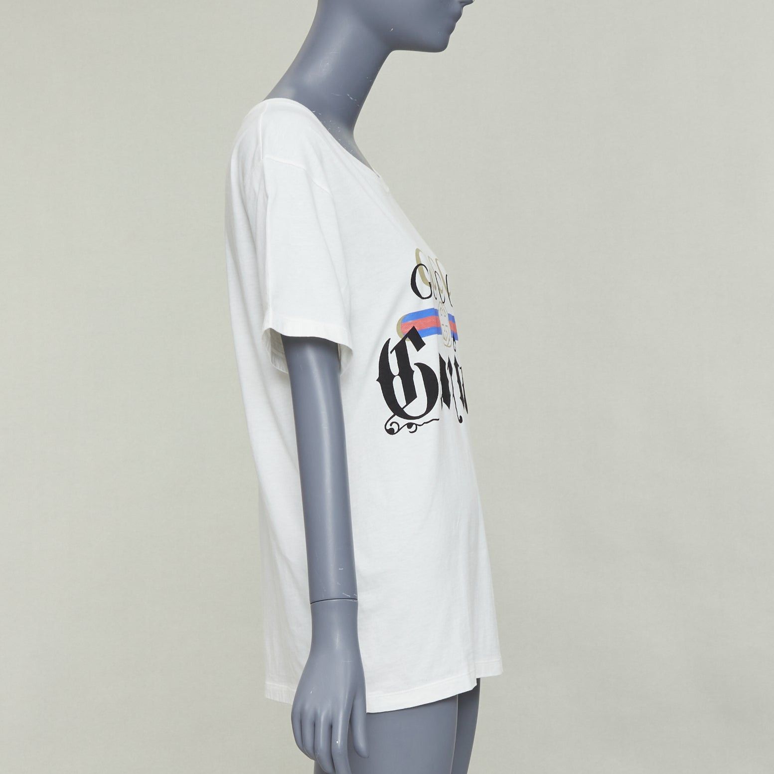 Gucci GUCCI Garden off white double logo print embroidered back tshirt XS Size S / US 4 / IT 40 - 4 Thumbnail