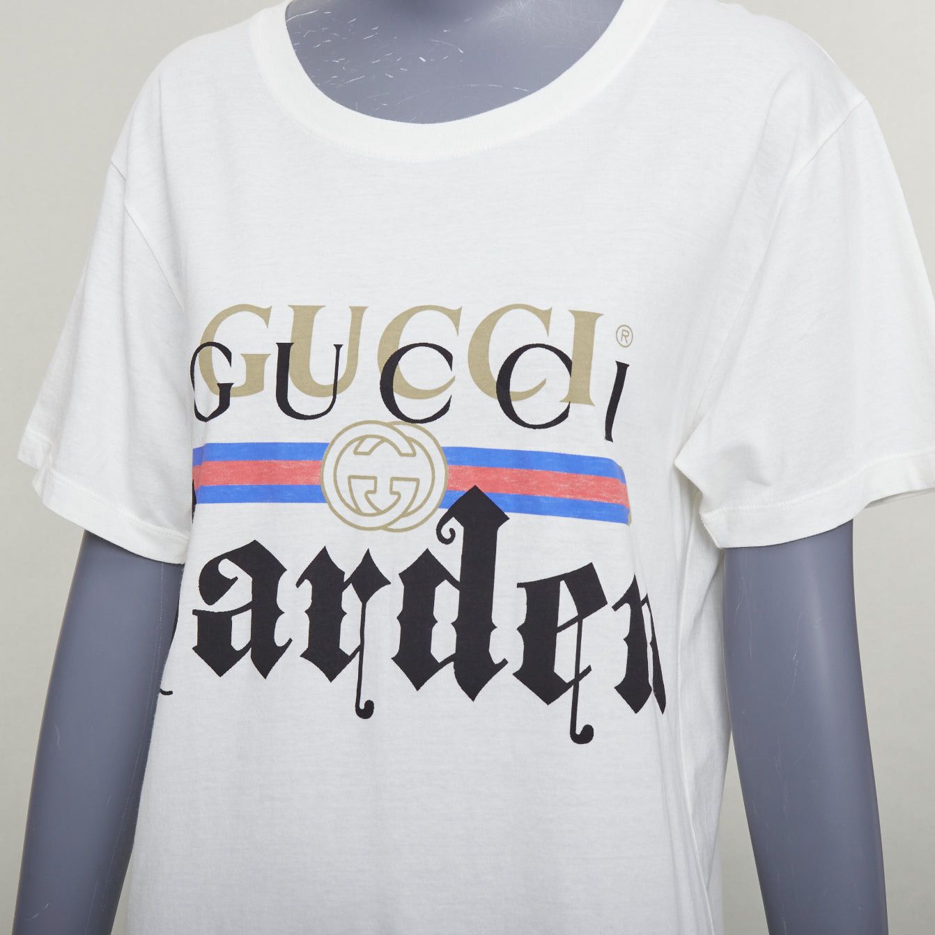Gucci GUCCI Garden off white double logo print embroidered back tshirt XS Size S / US 4 / IT 40 - 7 Thumbnail