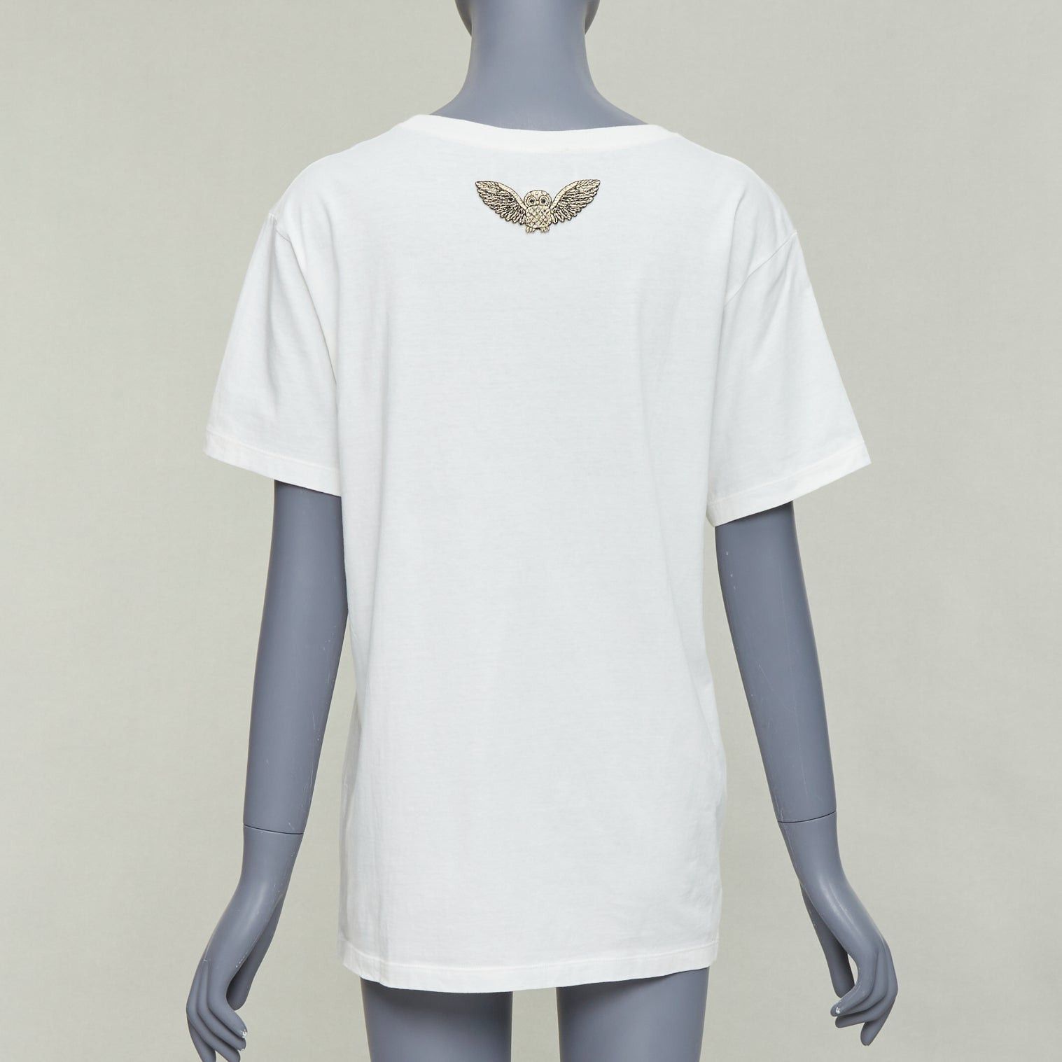 Gucci GUCCI Garden off white double logo print embroidered back tshirt XS Size S / US 4 / IT 40 - 5 Thumbnail