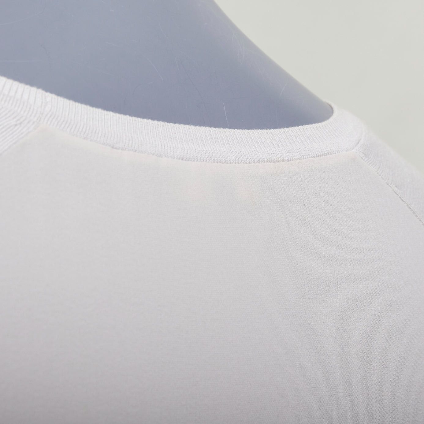 Loro Piana LORO PIANA grey silk bi fabric raglan short sleeve logo charm top IT38 XS Size XS / US 0-2 / IT 36-38 - 8 Thumbnail