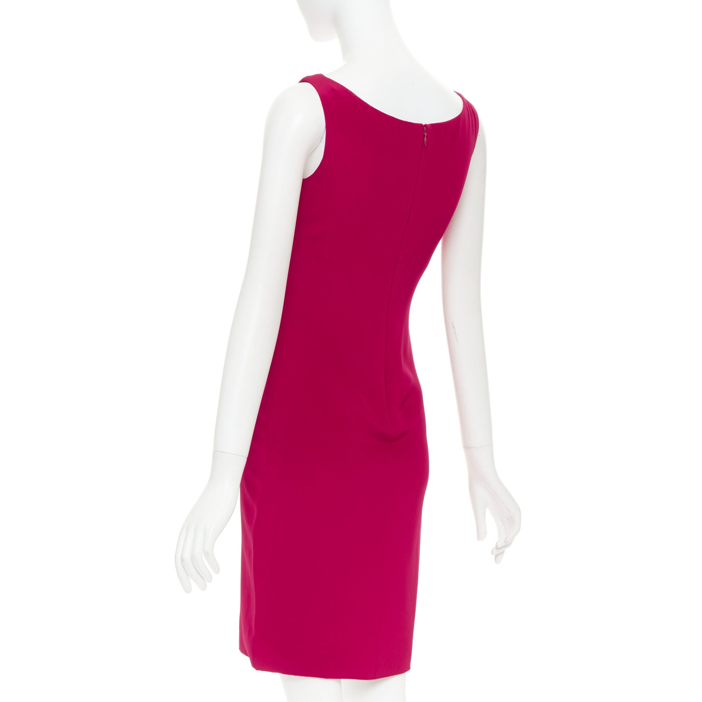 Vera Wang VERA WANG red slinky draped cowl neck sleeveless mini dress Size S / US 4 / IT 40 - 6 Thumbnail