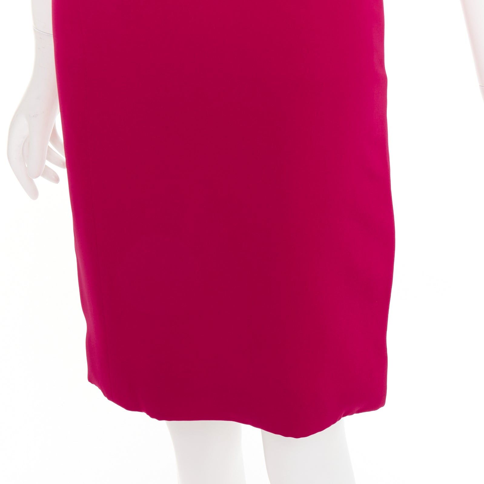 Vera Wang VERA WANG red slinky draped cowl neck sleeveless mini dress Size S / US 4 / IT 40 - 7 Thumbnail