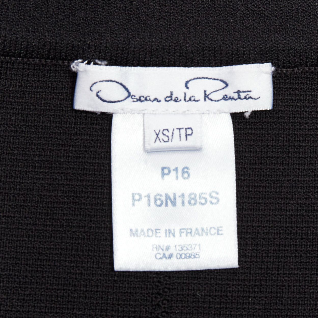 Oscar De La Renta OSCAR DE LA RENTA P16 black lattice cut out side high waisted knitted pencil skirt XS Size 27" / US 4 / IT 40 - 8 Thumbnail