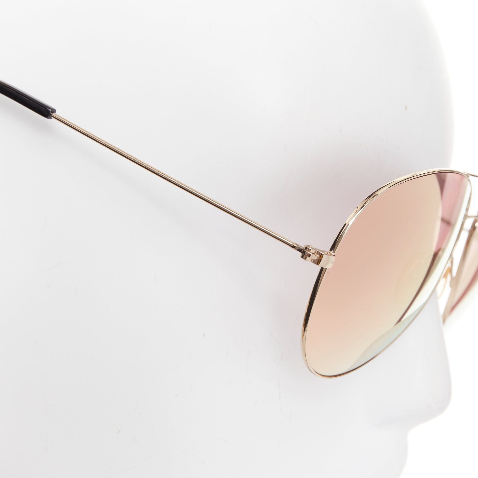 Victoria Beckham VICTORIA BECKHAM VB51 137 handmade mirrored rose tint lens pilot aviator sunglasses Size ONE SIZE - 2 Thumbnail