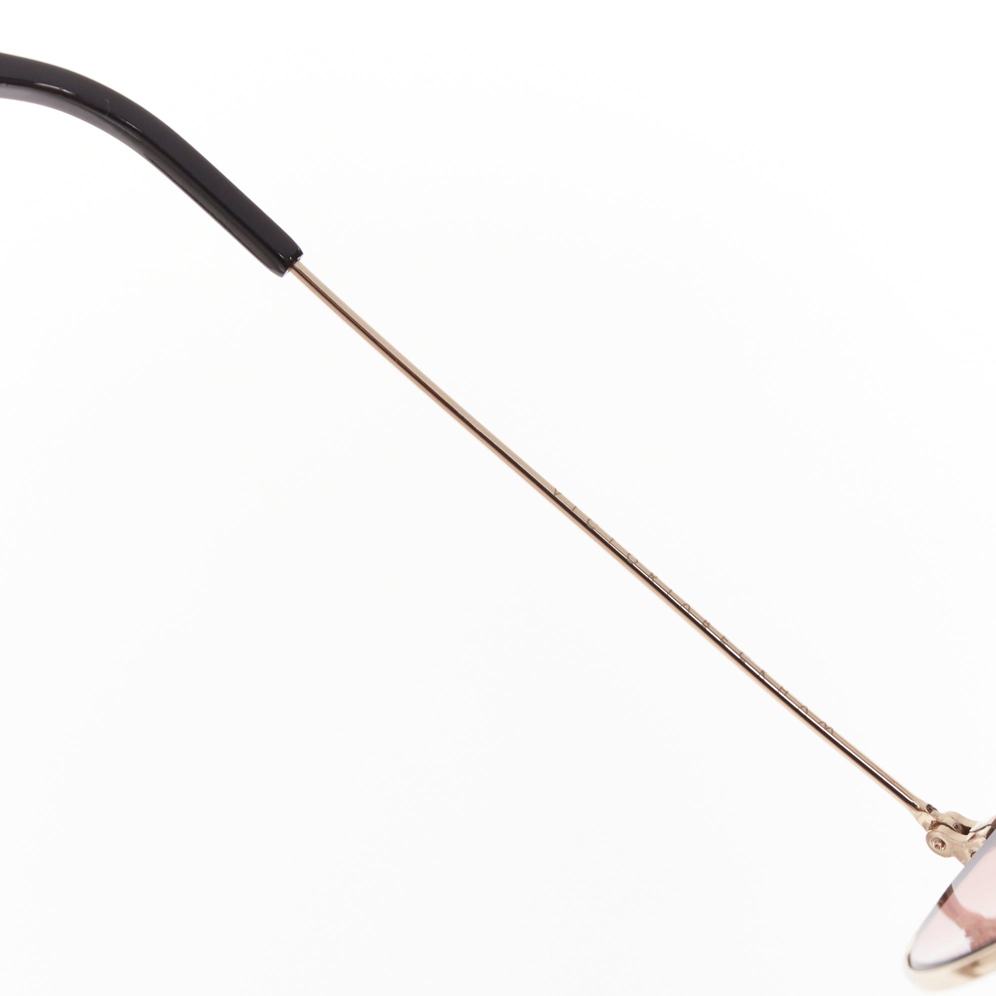 Victoria Beckham VICTORIA BECKHAM VB51 137 handmade mirrored rose tint lens pilot aviator sunglasses Size ONE SIZE - 8 Thumbnail
