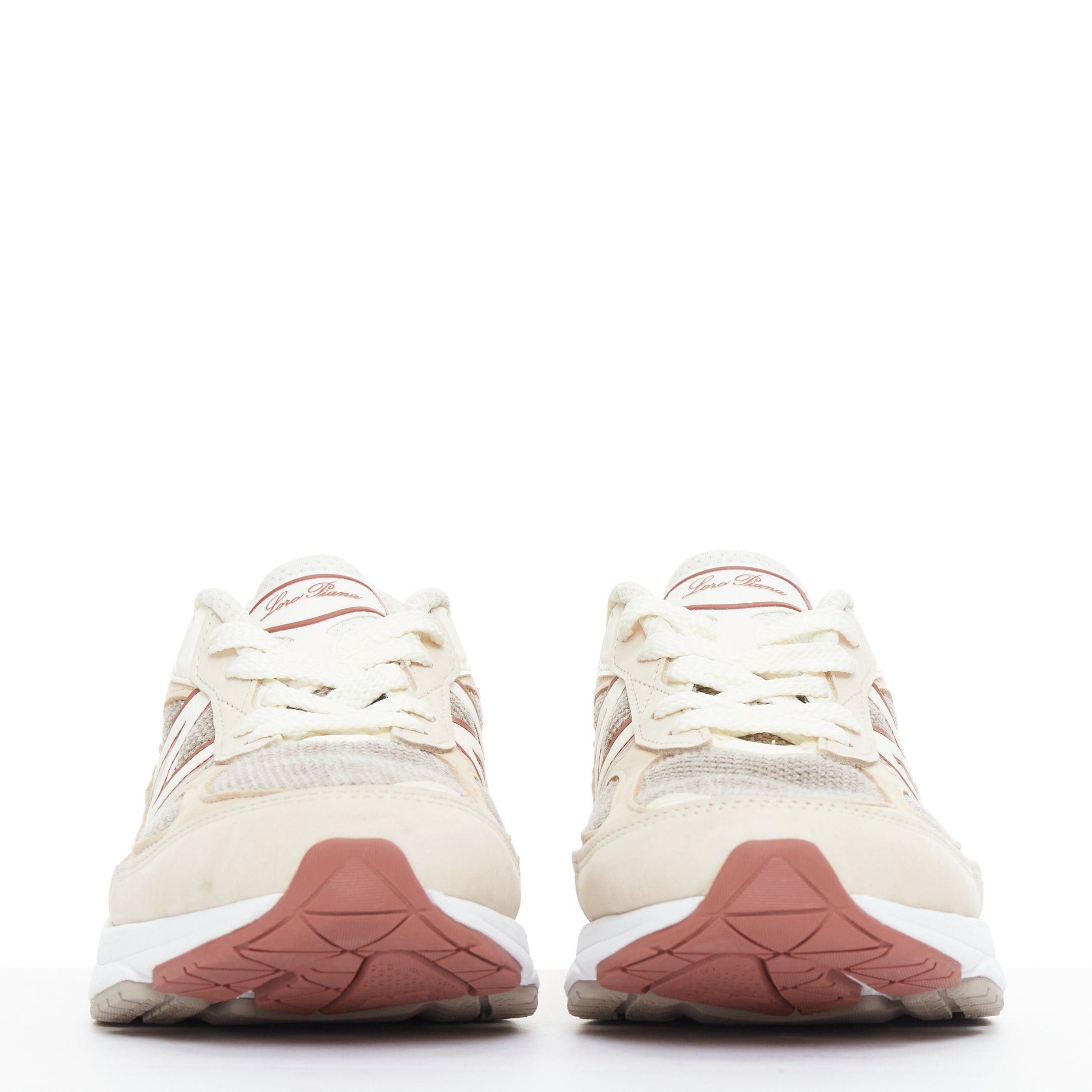 Loro Piana LORO PIANA New Balance 990V6 MiUSA Raw Cashew Limited beige patch sneakers US8.5 Size US 10 / EU 43 - 3 Thumbnail