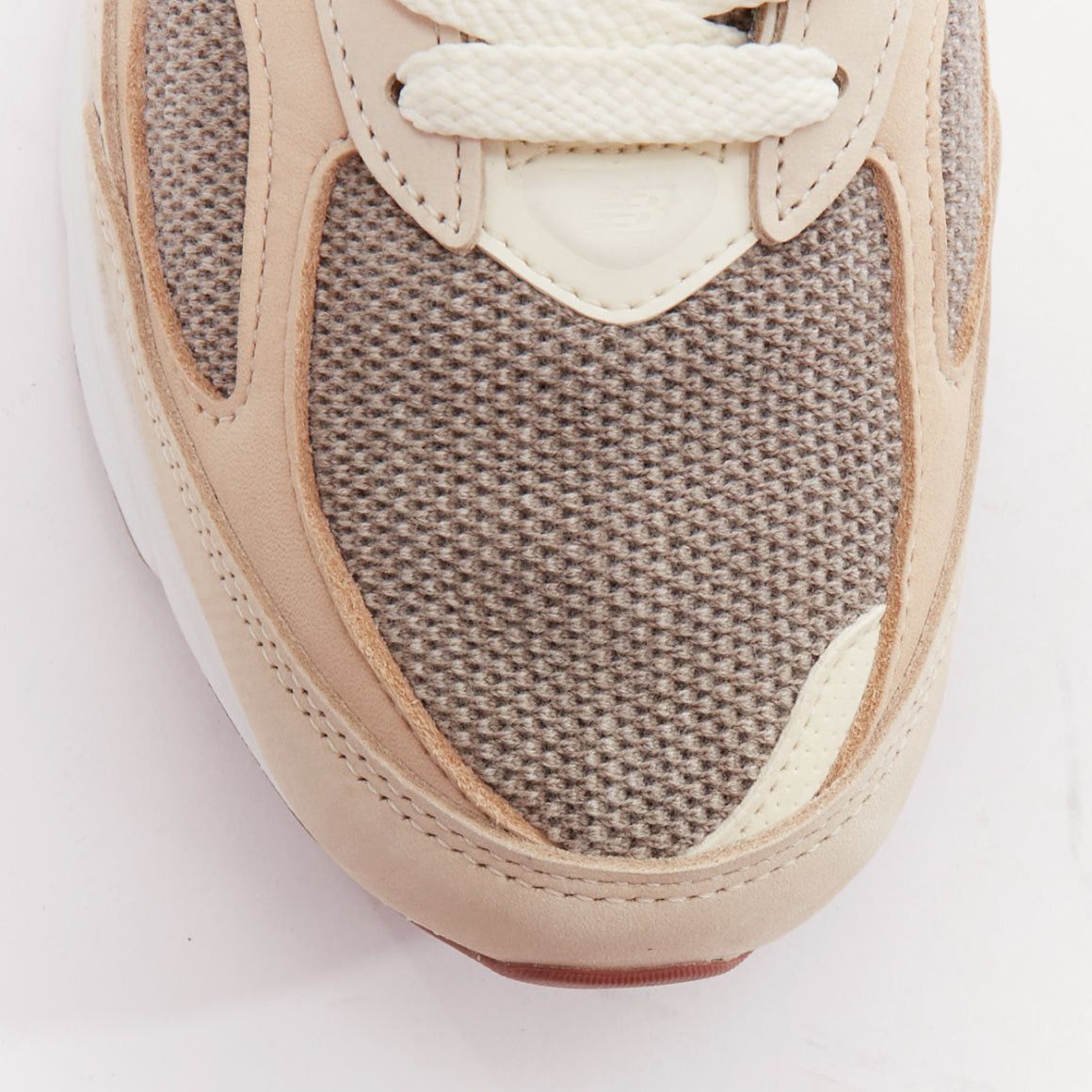 Loro Piana LORO PIANA New Balance 990V6 MiUSA Raw Cashew Limited beige patch sneakers US8.5 Size US 10 / EU 43 - 6 Thumbnail