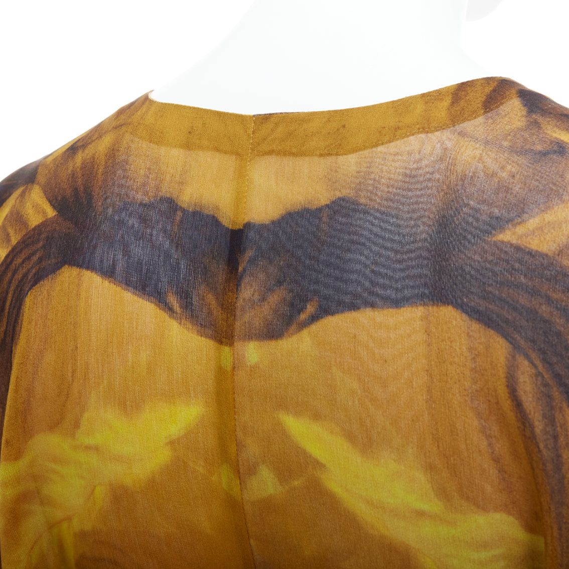 Alexander McQueen ALEXANDER MCQUEEN SS2011 Runway yellow gold embellished kaftan dress IT38 XS Size XS / US 0-2 / IT 36-38 - 12 Thumbnail