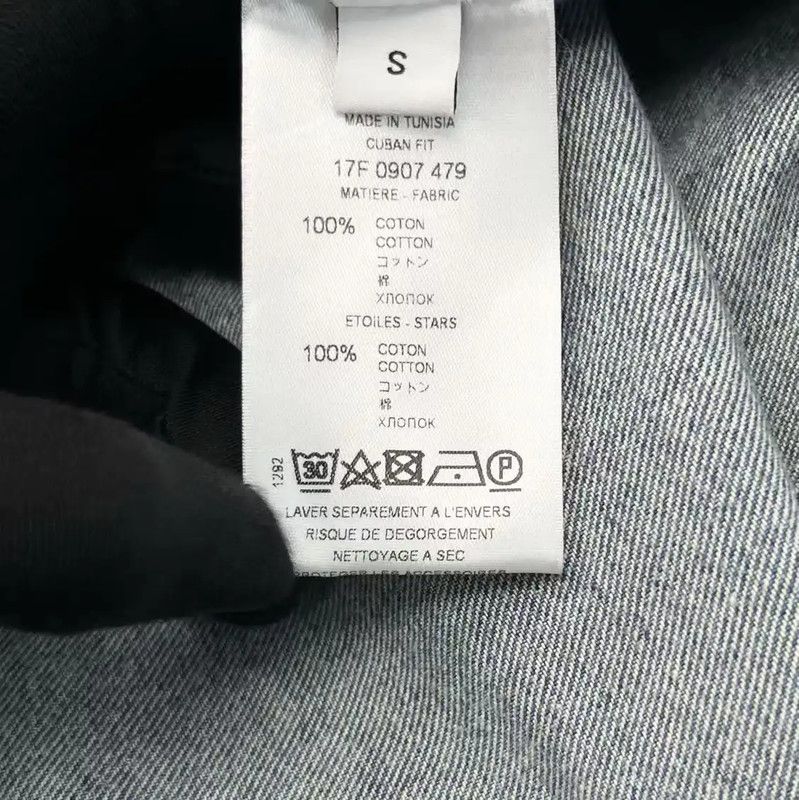 Givenchy Givenchy Light Blue Denim Long Sleeve Shirt 0089 Size US S / EU 44-46 / 1 - 5 Thumbnail