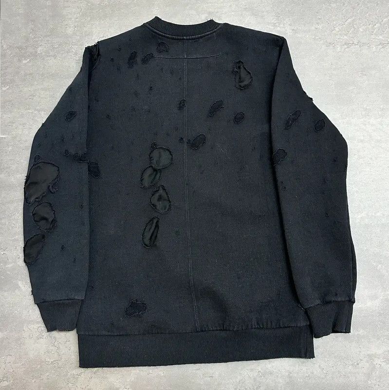 Givenchy Givenchy Black Cotton Oversized Long Sleeve Sweatshirt 0089 Size US XS / EU 42 / 0 - 2 Thumbnail
