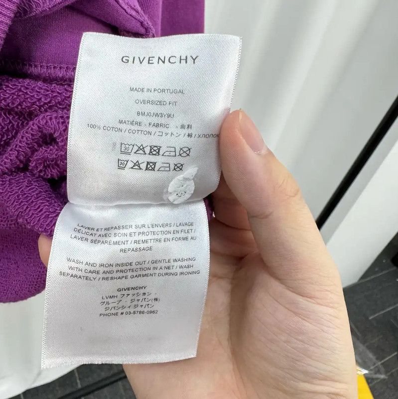 Givenchy Givenchy Purple Cotton Embroidered Long Sleeve Sweatshirt 0089 Size US S / EU 44-46 / 1 - 6 Thumbnail