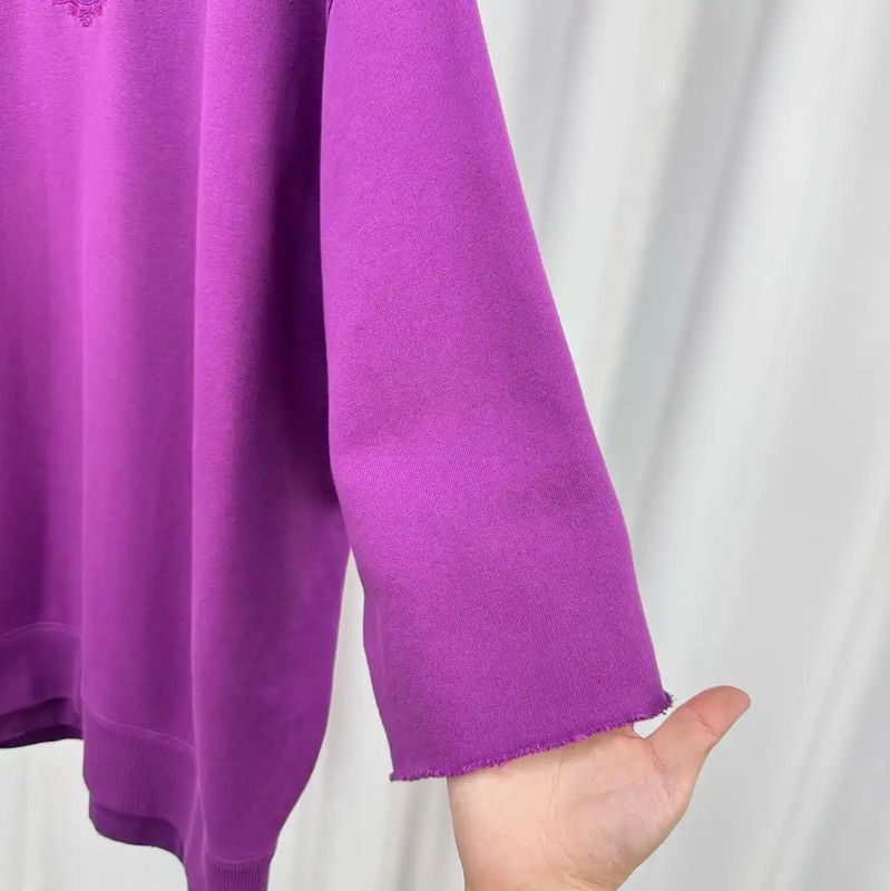Givenchy Givenchy Purple Cotton Embroidered Long Sleeve Sweatshirt 0089 Size US S / EU 44-46 / 1 - 4 Thumbnail