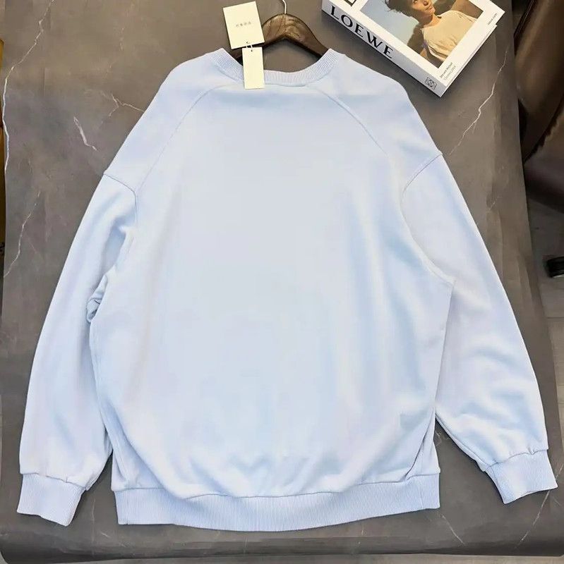 Givenchy Givenchy Light Blue Cotton Long Sleeve Sweatshirt 0089 Size US L / EU 52-54 / 3 - 2 Thumbnail