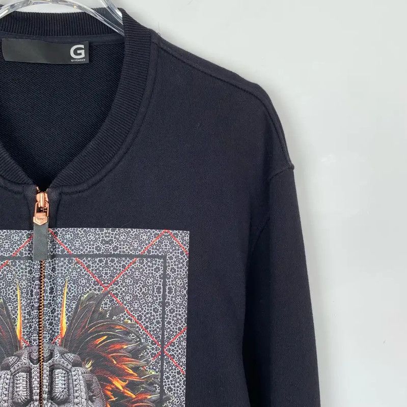 Givenchy Givenchy Black Cotton Zip-Up Jacket 0089 Size US L / EU 52-54 / 3 - 3 Thumbnail