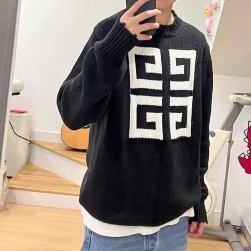 Givenchy Givenchy Black Long Sleeve Knit Sweater for Men 0089 Size US M / EU 48-50 / 2 - 5 Thumbnail