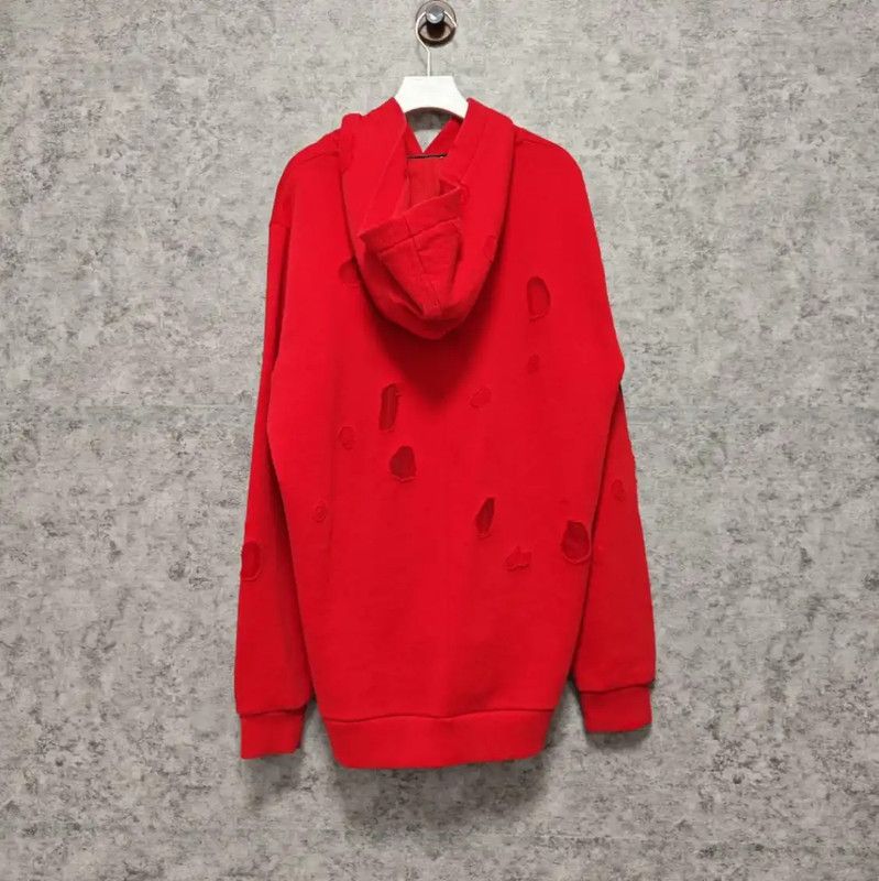 Givenchy Givenchy Red Cotton Men's Hoodie 0089 Size US M / EU 48-50 / 2 - 2 Thumbnail
