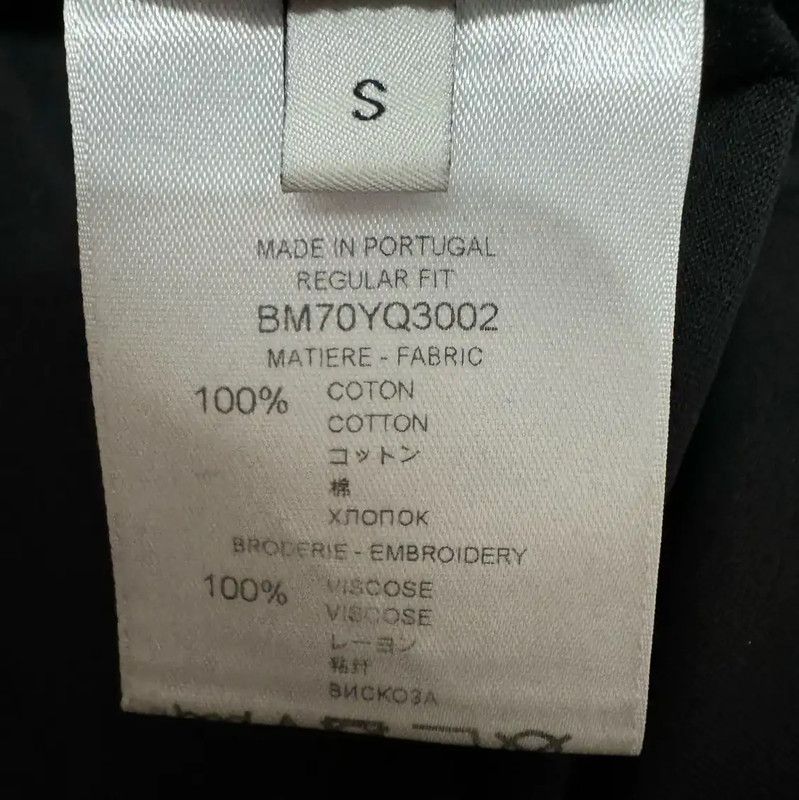 Givenchy Givenchy Black Cotton Logo T-Shirt for Men 0089 Size US S / EU 44-46 / 1 - 4 Thumbnail