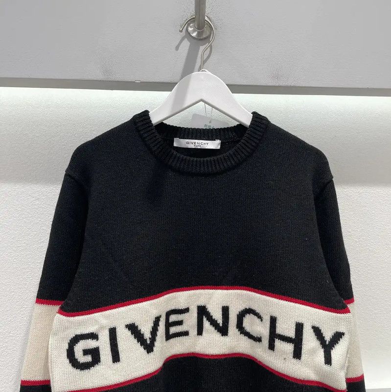 Givenchy Givenchy Black Cotton Logo Sweater 0089 Size US S / EU 44-46 / 1 - 3 Thumbnail