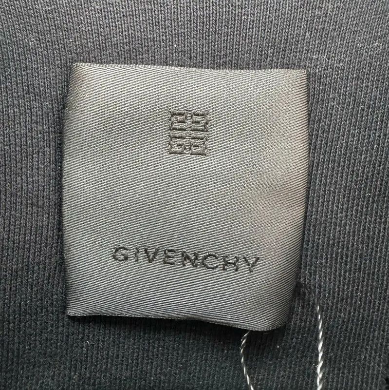 Givenchy Givenchy Black Cotton Logo Embroidered Sweatshirt 0089 Size US XL / EU 56 / 4 - 5 Thumbnail